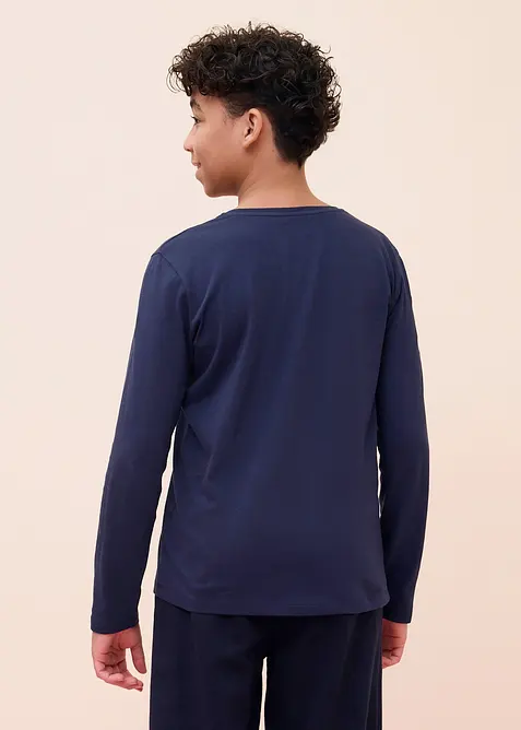 Langermet shirt med &oslash;kologisk bomull (5-pack), bonprix