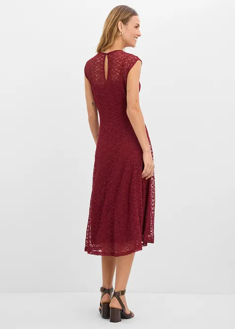 Utsvingt blondekjole, bonprix