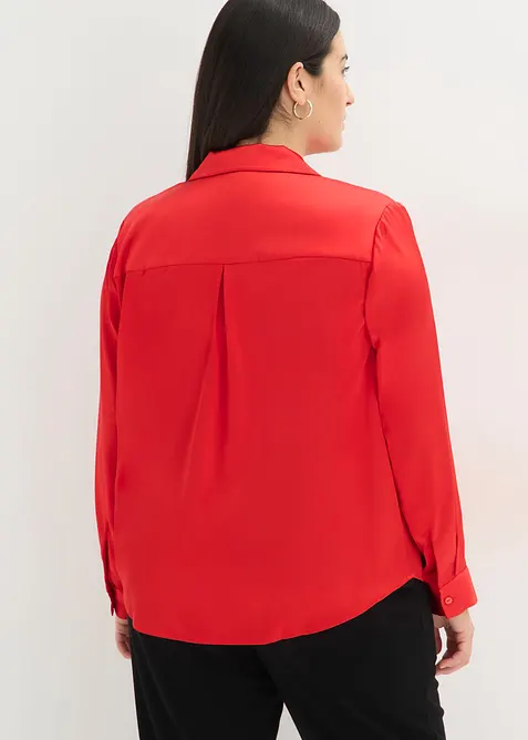 Bluse av fin sateng, bonprix