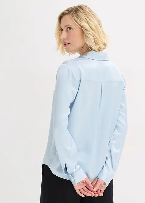 Bluse av fin sateng, bonprix