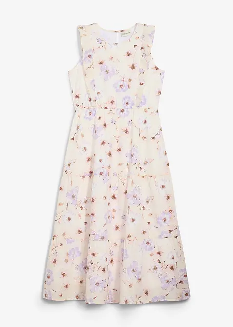 Maxikjole i 100% bomull, bonprix