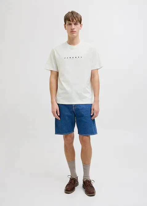 T-skjorte fra JJ REBEL av 100% bomull, Loose Fit, JJ REBEL