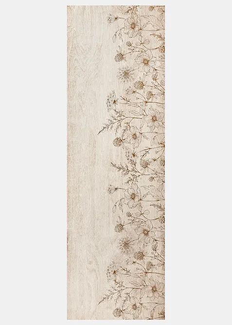 Vaskbar d&oslash;rmatte med blomsterm&oslash;nster, bonprix