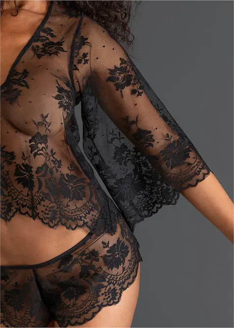 Langermet topp + panty (sett i 2 deler), bonprix