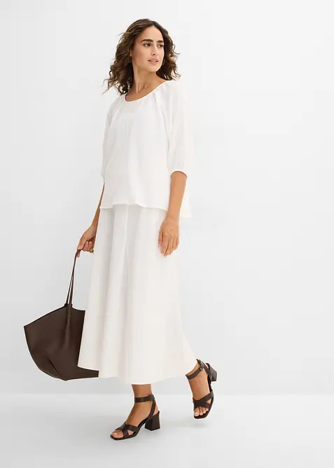 Musselin-tunika av 100% bomull, bonprix