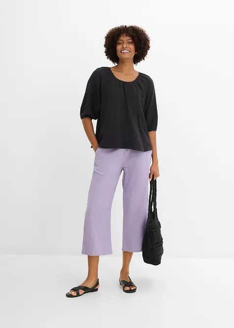 Musselin-tunika av 100% bomull, bonprix