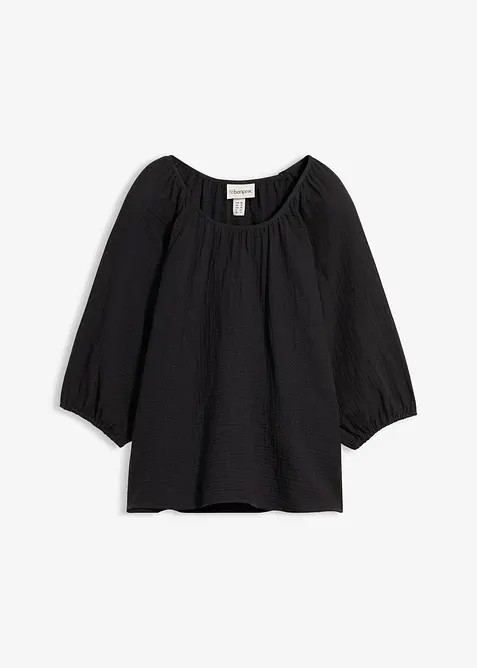 Musselin-tunika av 100% bomull, bonprix
