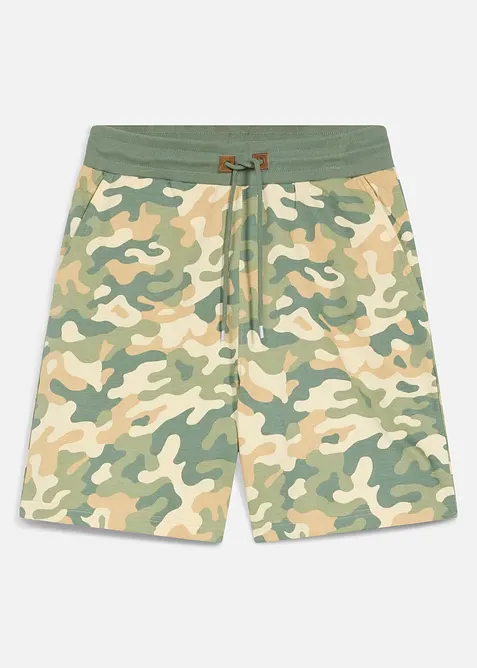 Sweatshorts av 100% &oslash;kologisk bomull, Loose Fit, bonprix