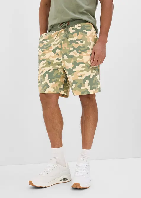 Sweatshorts av 100% &oslash;kologisk bomull, Loose Fit, bonprix