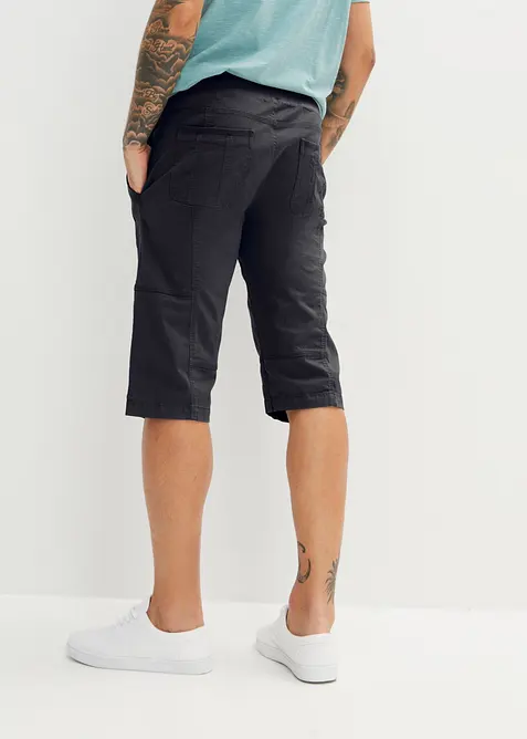 Lang bermudashorts med elastisk linning, Regular fit, bonprix