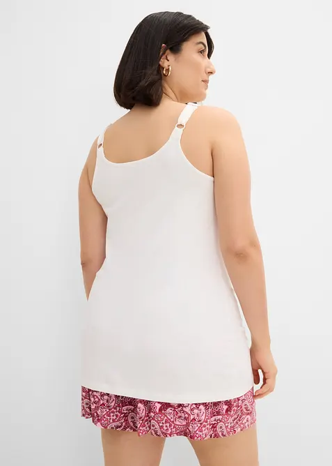 Lang singlet med &oslash;kologisk bomull (2-pack), bonprix