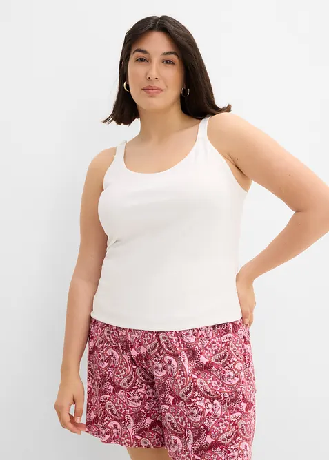Lang singlet med &oslash;kologisk bomull (2-pack), bonprix