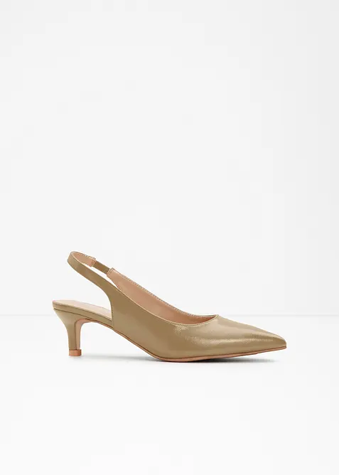 Slingbacks med kitten heels, bonprix