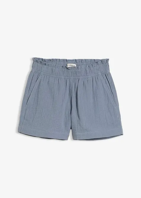 Musselin-shorts i 100% bomull, bonprix