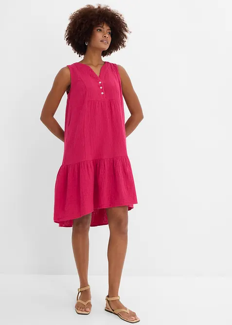 Kjole av luftig musselin, bonprix