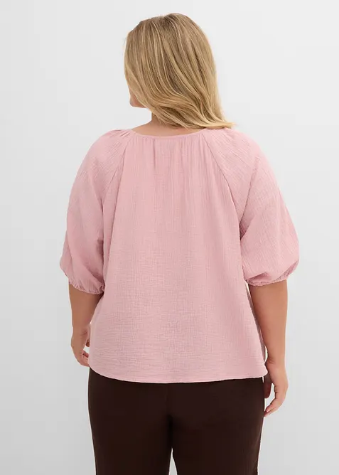 Musselin-tunika av 100% bomull, bonprix