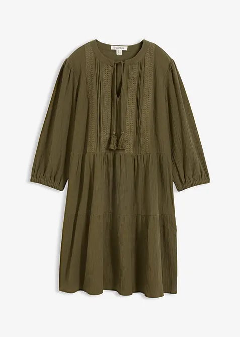 Skjortekjole i 100% bomull, bonprix