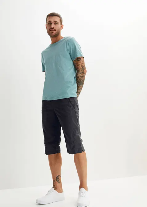Lang bermudashorts med elastisk linning, Regular fit, bonprix