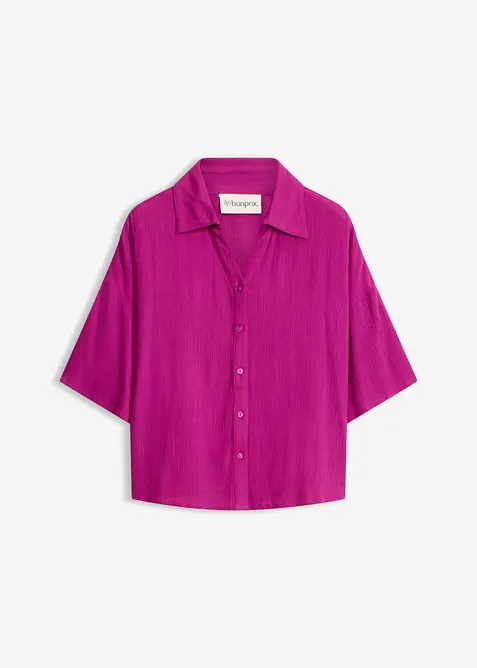 Kort strandbluse i lett viskose, bonprix