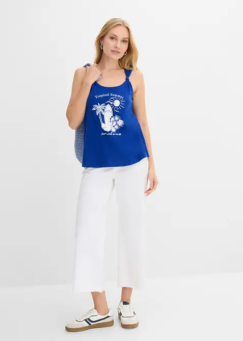 Singlet i 100% &oslash;kologisk bomull, bonprix
