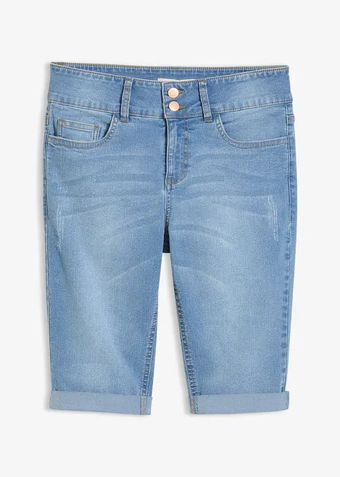 Bermudashorts i denim Mid Waist, bonprix