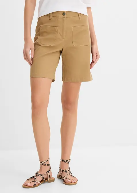 Bermudashorts i bomullsblanding, bonprix
