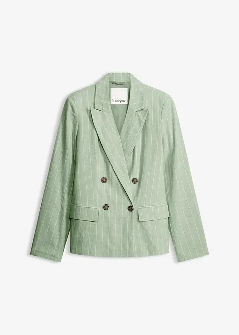 Blazer med lin, bonprix