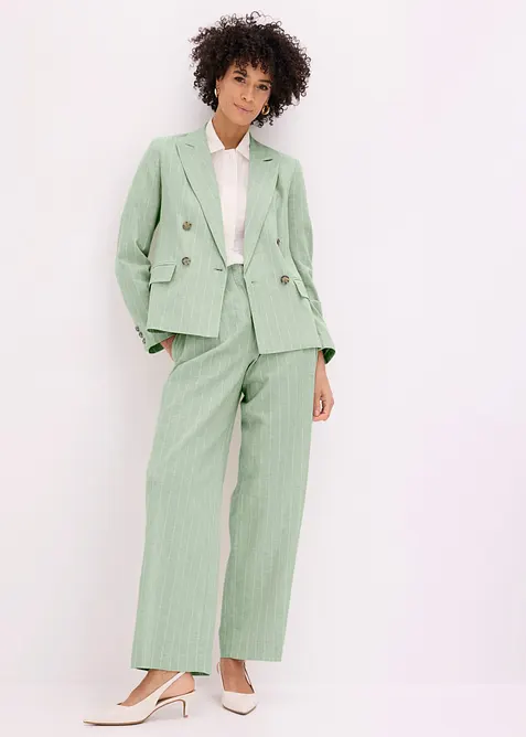 Blazer med lin, bonprix