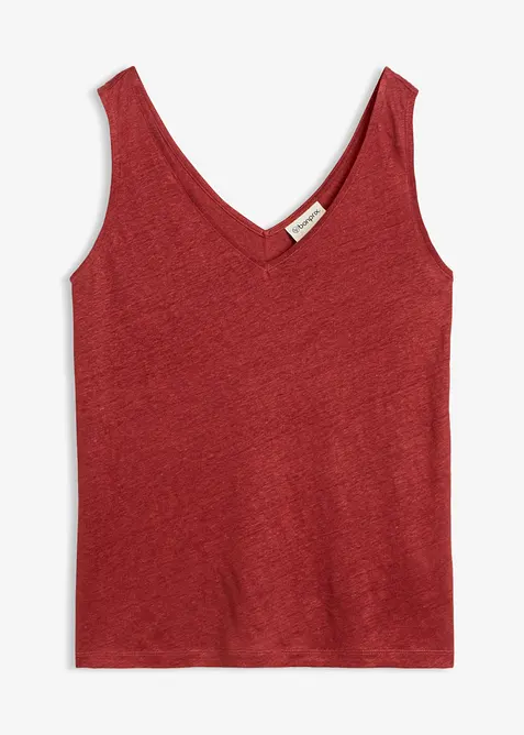 Singlet i 100% lin, bonprix