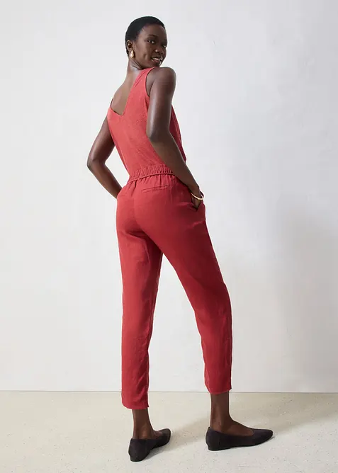Pull on-bukse i 100% lin, bonprix