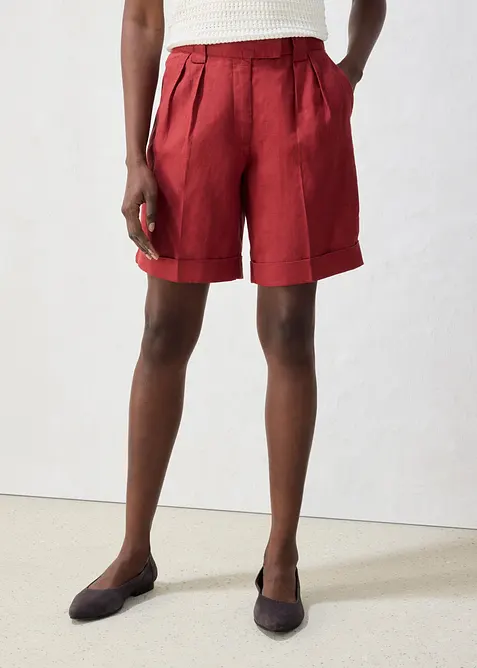 Bermudashorts i 100% lin, bonprix