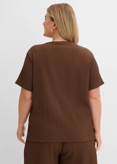 Topp i lett strukturert krepp, bonprix