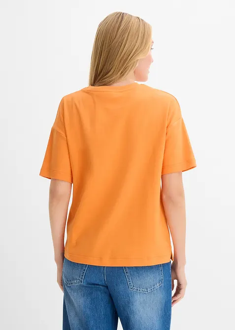 Oversized topp i 100% &oslash;kologisk bomull, bonprix