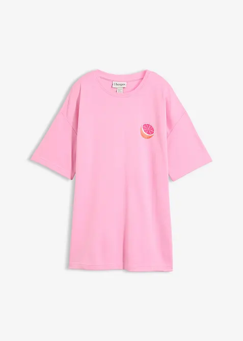 Oversized topp i 100% &oslash;kologisk bomull, bonprix