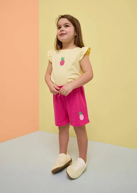 Jerseyshorts i 100% &oslash;kologisk bomull (3-pack), bonprix