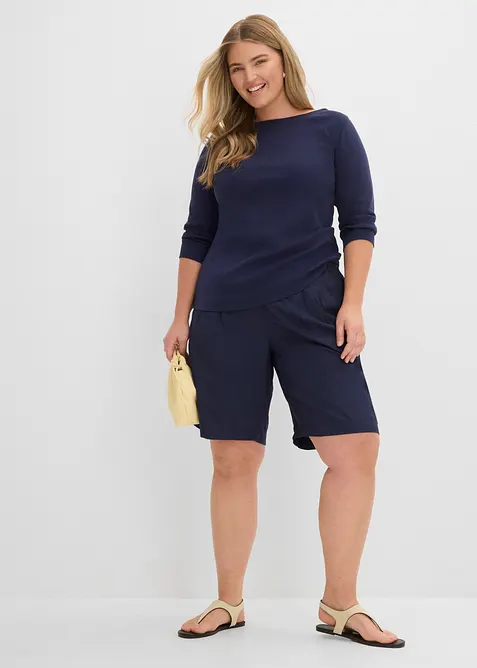Bermudashorts av lett viskose, bonprix
