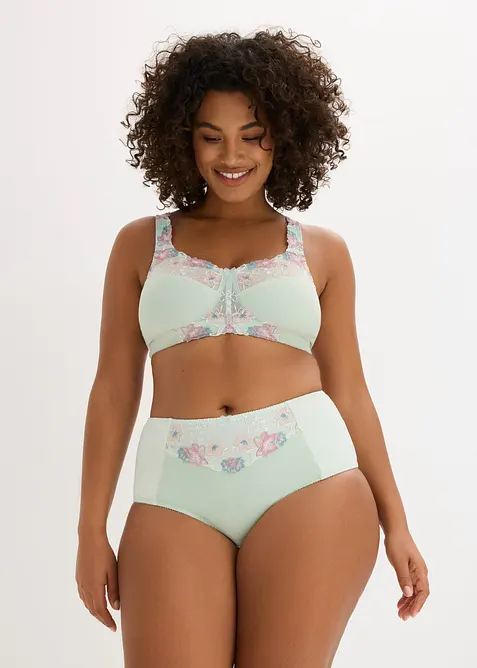 Shape truse med nydelig broderi, bonprix