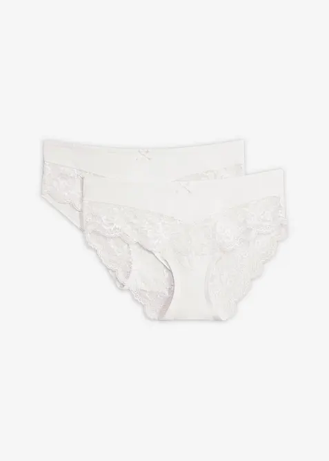 Truse med h&oslash;y midje (2-pack), bonprix