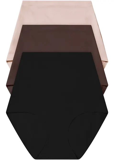 Shape-truse med h&oslash;y midje, middels formende (3-pack), bonprix