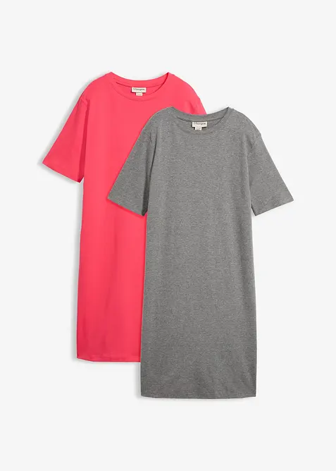T-skjortekjole (2-pack), bonprix