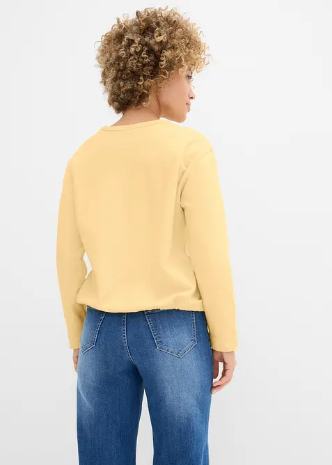 Sweatshirt med &oslash;kologisk bomull, bonprix