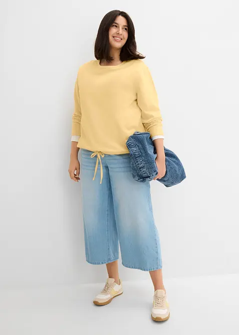 Sweatshirt med &oslash;kologisk bomull, bonprix