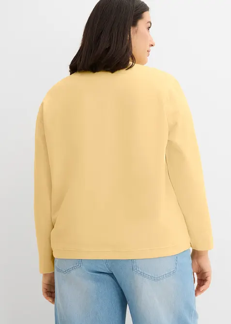 Sweatshirt med &oslash;kologisk bomull, bonprix