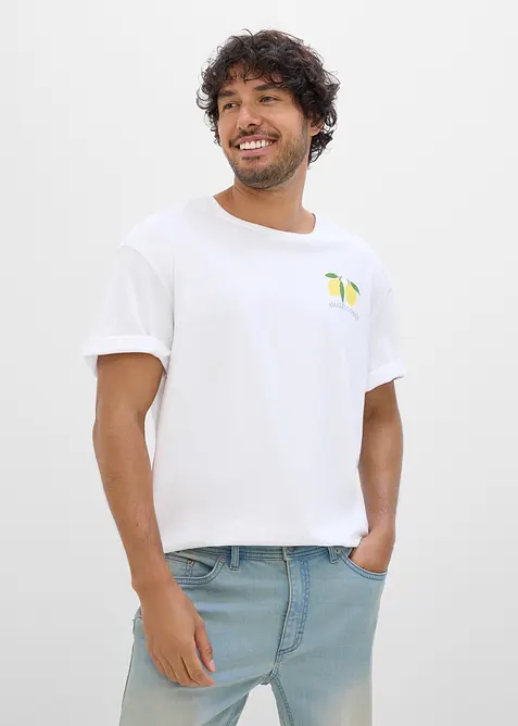 T-skjorte i 100% &oslash;kologisk bomull, Loose Fit, bonprix