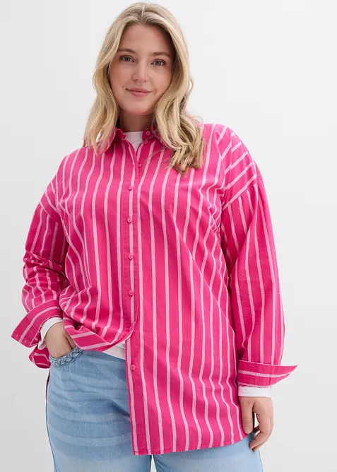 Oversized skjorte i 100% bomull, bonprix