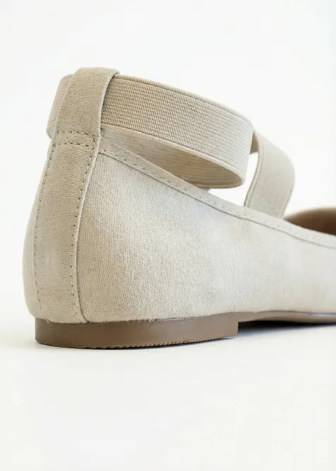 Ballerinasko med elastiske remmer, bonprix