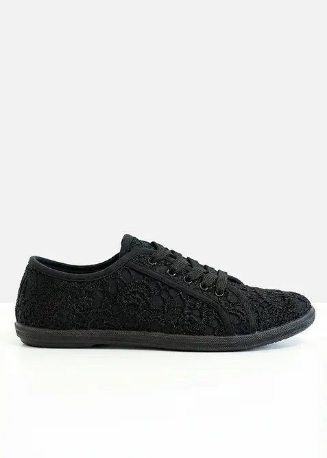 Sneakers med blonder, bonprix