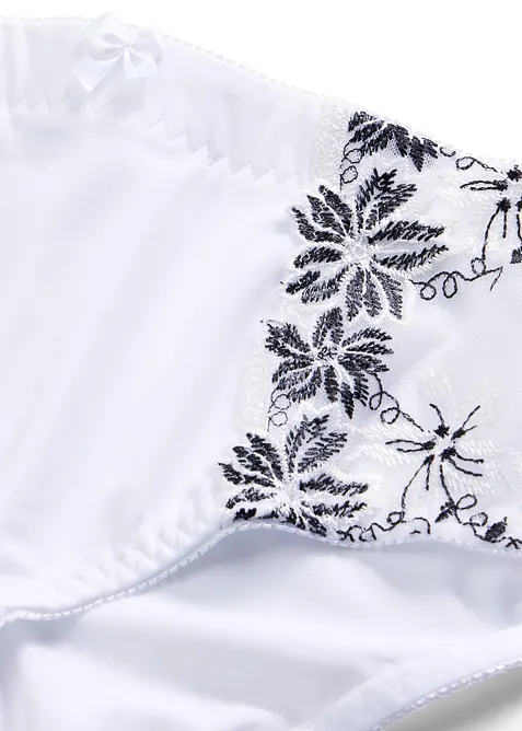 Shape-truse med delikat broderi (2-pack), bonprix
