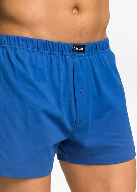Vid boksershorts i bomullsjersey (3-pack), bonprix