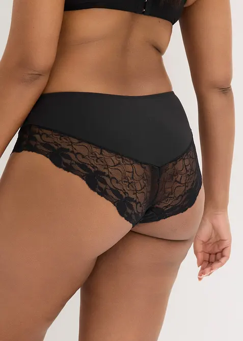 Panty med nydelige blonder (2-pack), bonprix
